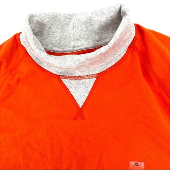 Club Room turtle neck classic sweatshirt in orange Size XL - Picture 3 of 9